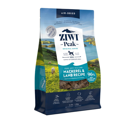 ZIWI Peak Air Dried Mackerel and Lamb Recipe Dog Food 1kg