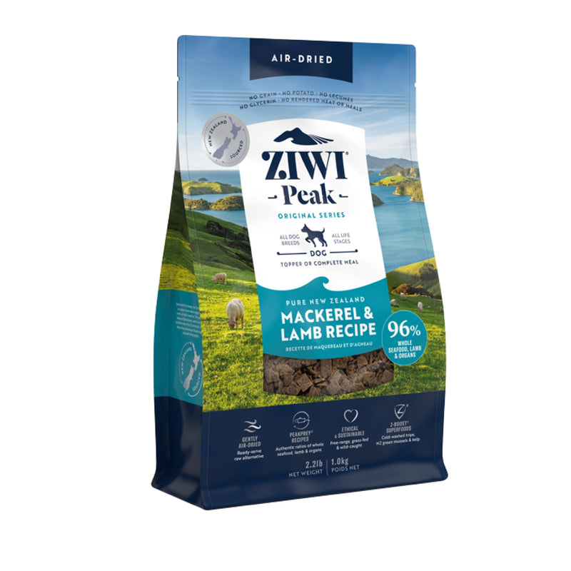 ZIWI Peak Air Dried Mackerel and Lamb Recipe Dog Food 1kg-Habitat Pet Supplies