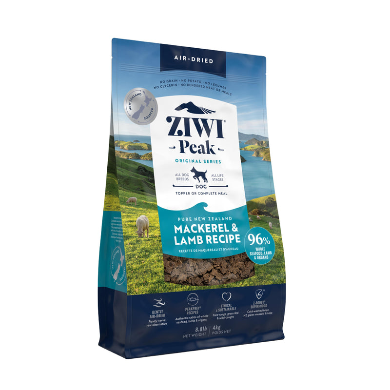ZIWI Peak Air Dried Mackerel and Lamb Recipe Dog Food 4kg-Habitat Pet Supplies