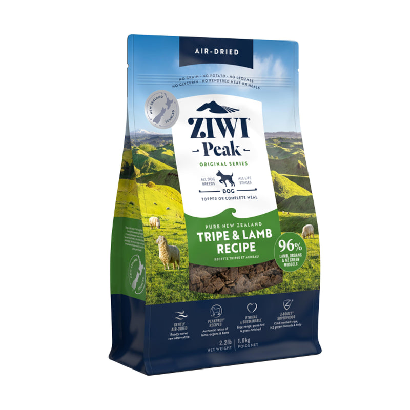 ZIWI Peak Air Dried Tripe and Lamb Recipe Dog Food 1kg-Habitat Pet Supplies