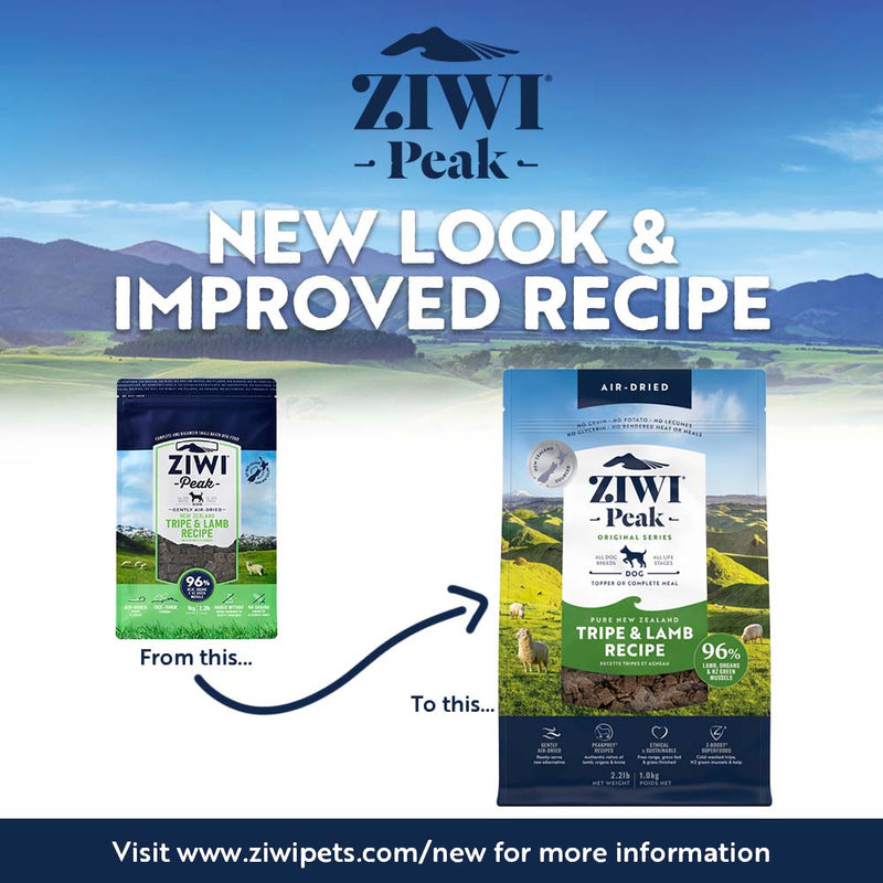 ZIWI Peak Air Dried Tripe and Lamb Recipe Dog Food 2.5kg