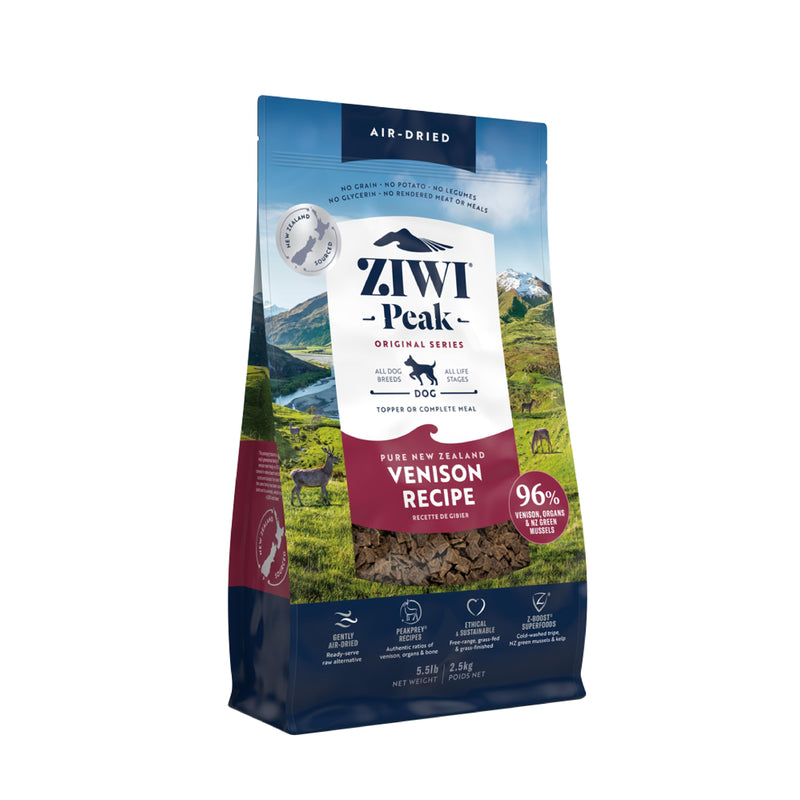 ZIWI Peak Air Dried Venison Recipe Dog Food 2.5kg-Habitat Pet Supplies