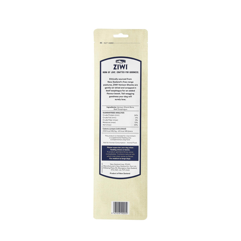ZIWI Peak Venison Full Shank Bone Dog Treat
