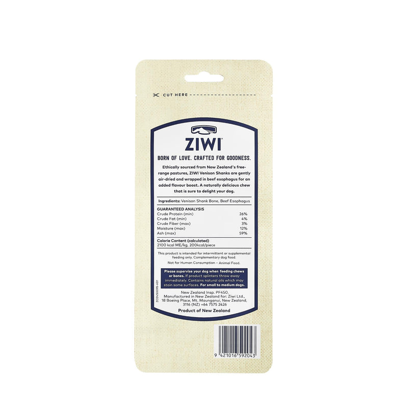 ZIWI Peak Venison Half Shank Bone Dog Treat