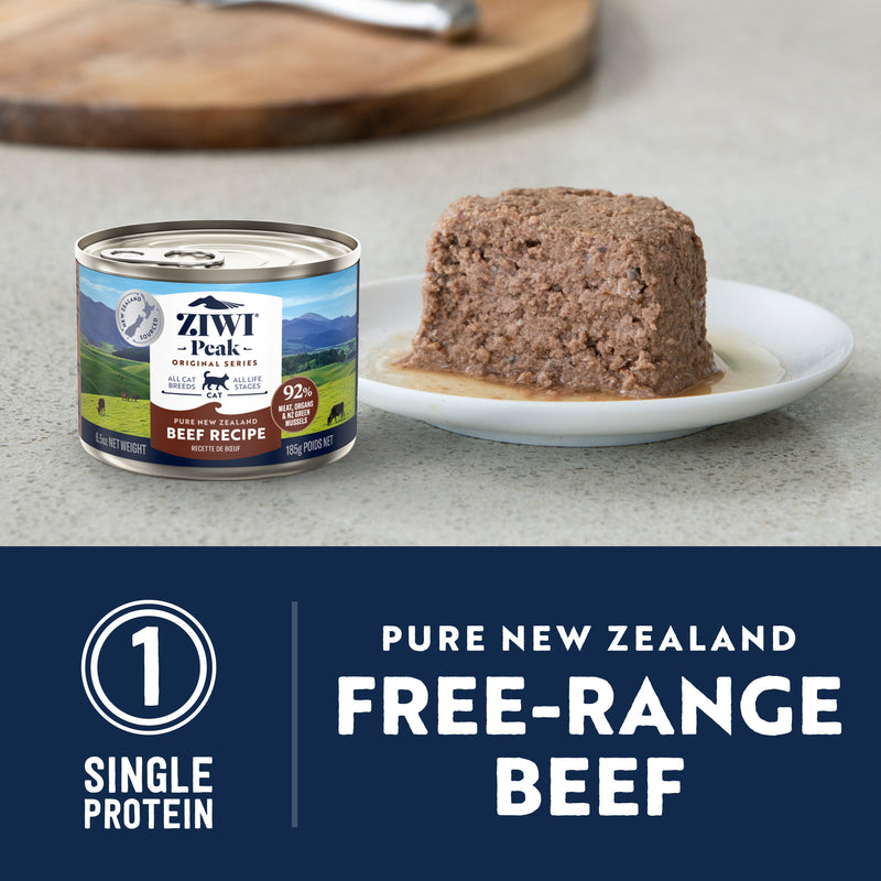 ZIWI Peak Wet Beef Recipe Cat Food 185g x 12