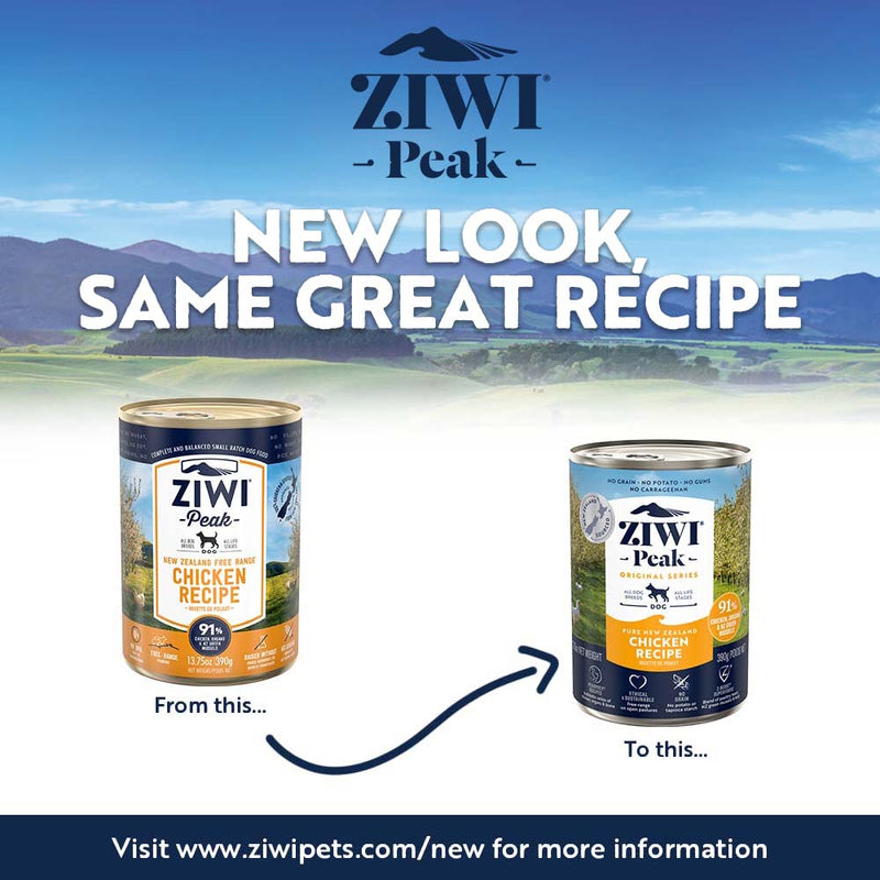 ZIWI Peak Wet Chicken Recipe Dog Food 390g x 12