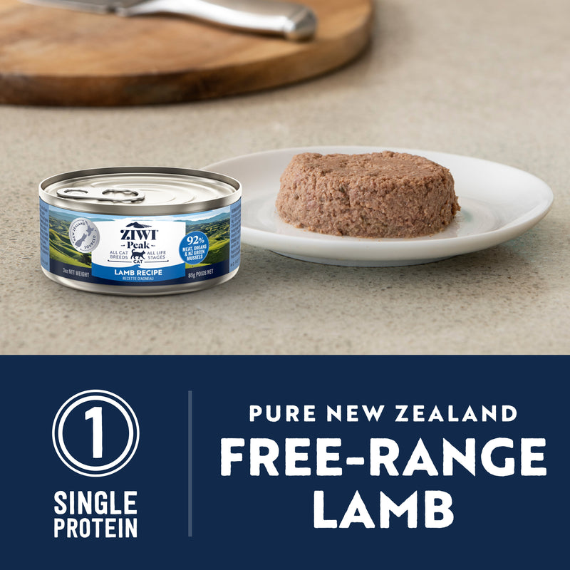 ZIWI Peak Wet Lamb Recipe Cat Food 85g