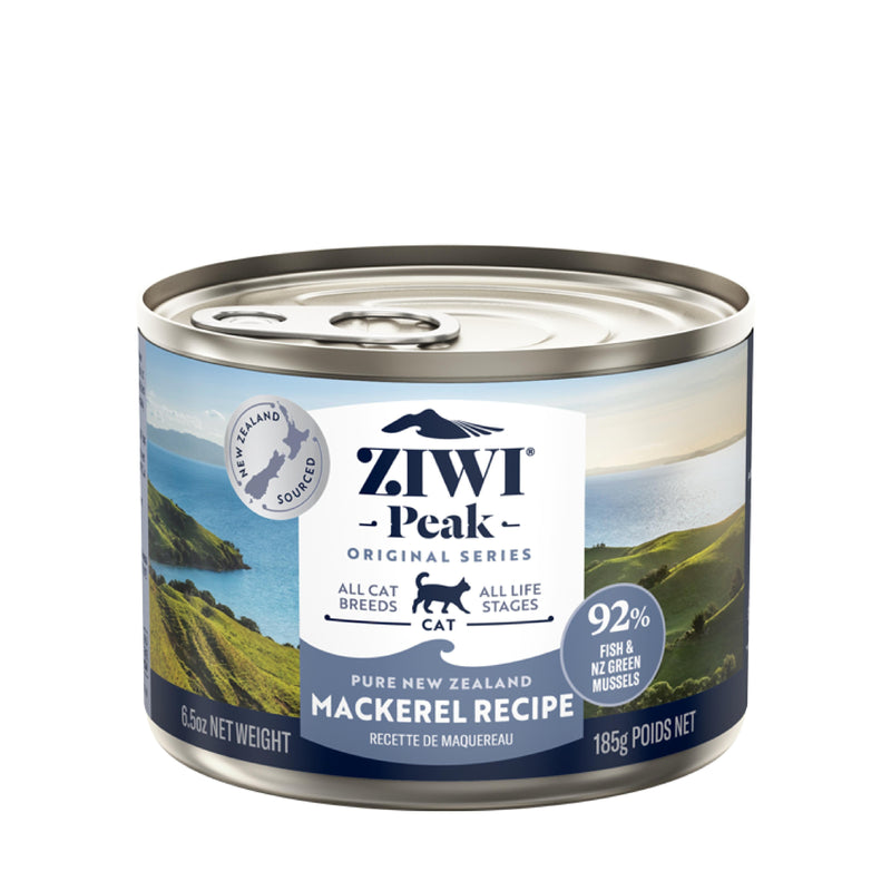 ZIWI Peak Wet Mackerel Recipe Cat Food 185g x 12-Habitat Pet Supplies