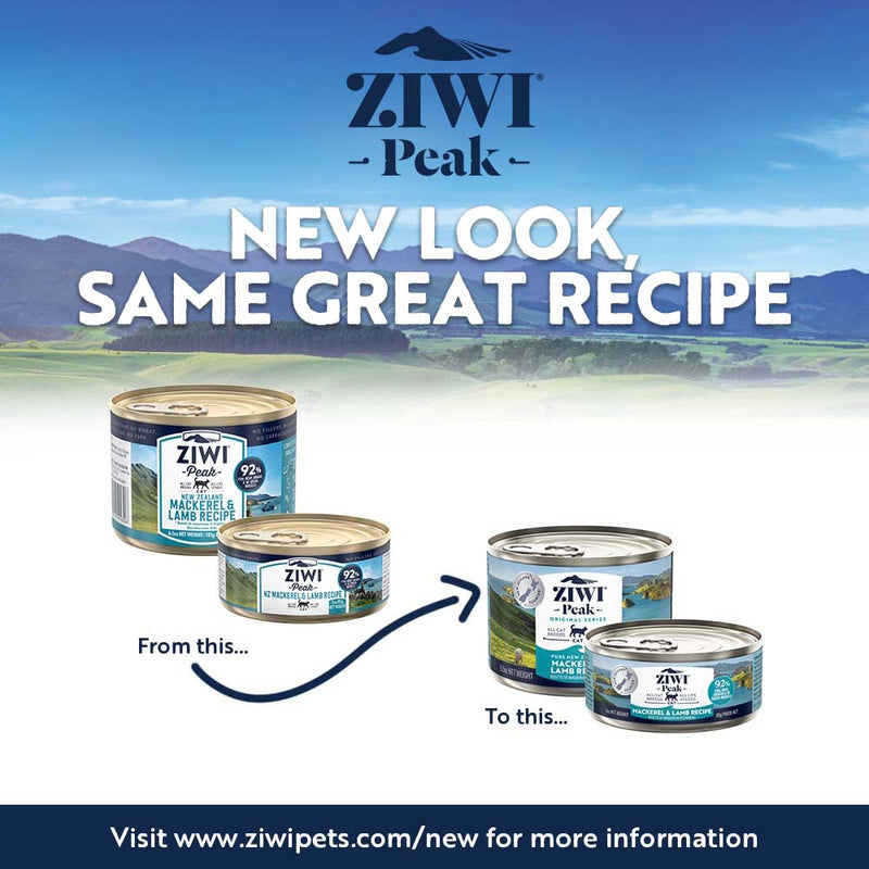 ZIWI Peak Wet Mackerel and Lamb Recipe Cat Food 185g
