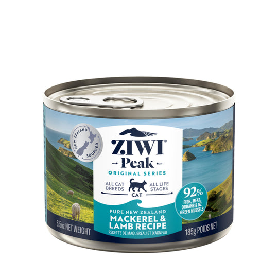 ZIWI Peak Wet Mackerel and Lamb Recipe Cat Food 185g