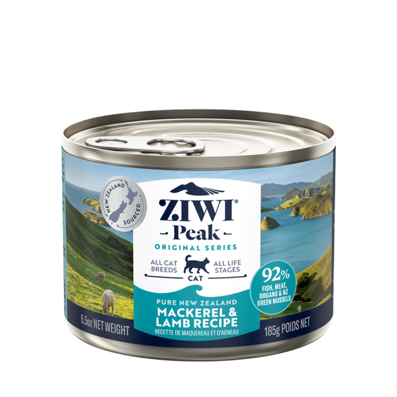 ZIWI Peak Wet Mackerel and Lamb Recipe Cat Food 185g-Habitat Pet Supplies