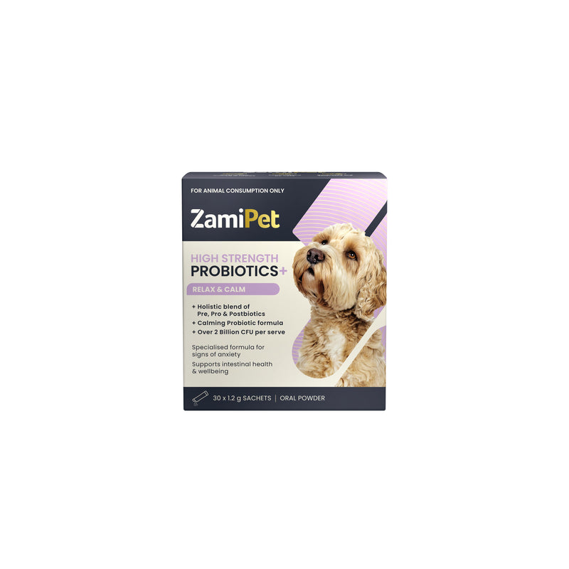 ZamiPet High Strength Probiotics Relax and Calm for Dogs 30 Sachets