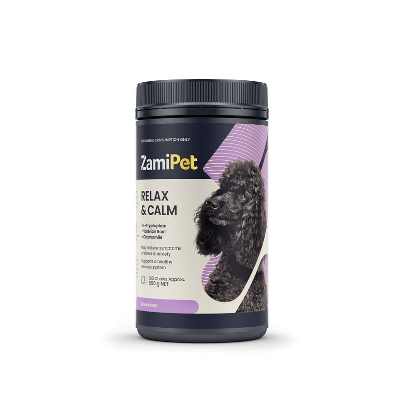 ZamiPet Relax and Calm Chews for Dogs 500g 100 Pack-Habitat Pet Supplies
