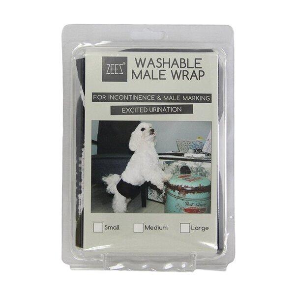 ZeeZ Washable Male Dog Wrap Medium :->>-Habitat Pet Supplies