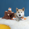 Zippy Paws Stump and Foxes Burrow Dog Toy :->>
