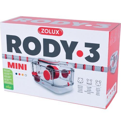 Zolux Rody 3 Small Animal Cage Mini Red*