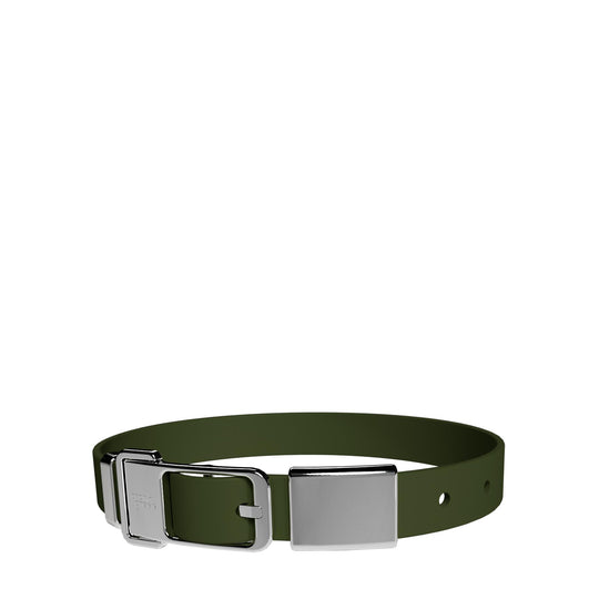 frank green Khaki Dog Collar and Tag Large