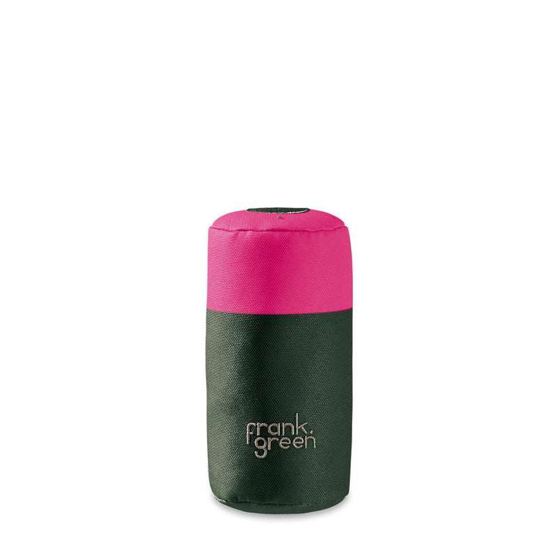 frank green Khaki and Neon Pink Squeaky Bottle Dog Toy-Habitat Pet Supplies