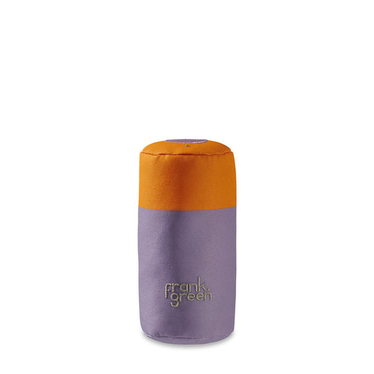 frank green Lilac Haze and Neon Orange Squeaky Bottle Dog Toy