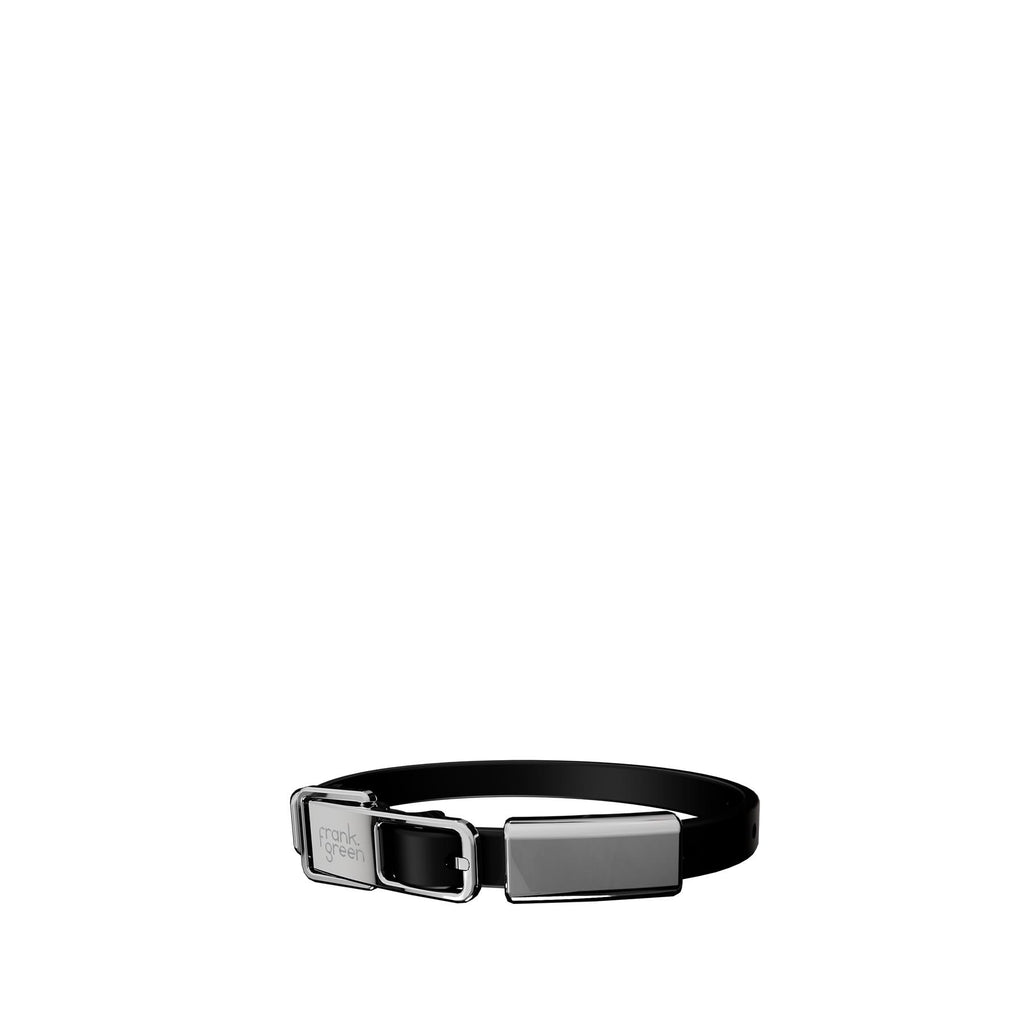 frank green Midnight Dog Collar and Tag Small-Habitat Pet Supplies